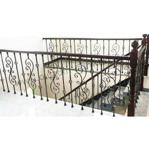 Old fashion style custom wrought iron handrail