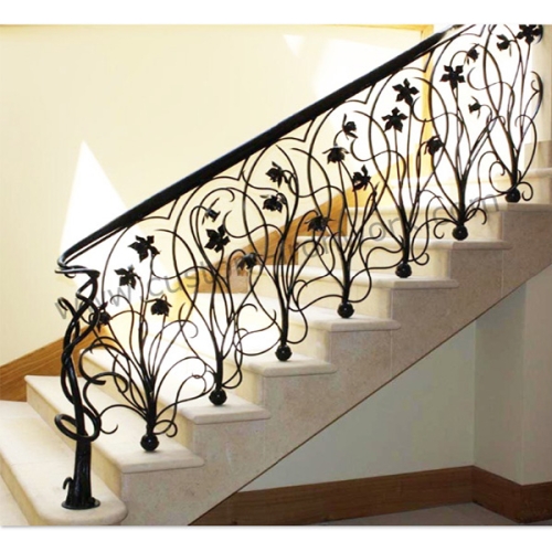 Diversified forging iron interior handrail customized design