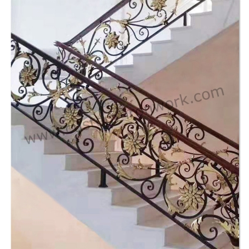 Diversified forging iron interior handrail customized design