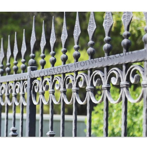 Antique design handmade wrought iron fence
