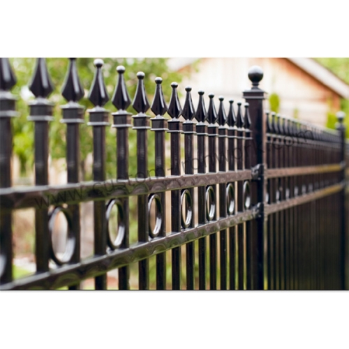 Hot dip galvanized rustproof wrought iron garden fence