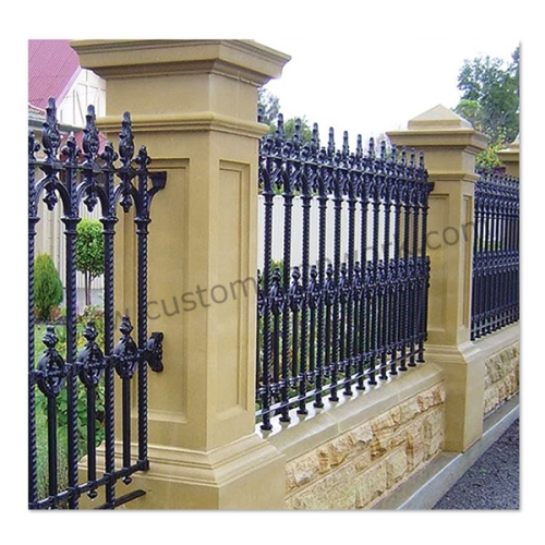 Vintage handmade metal custom design villa fence