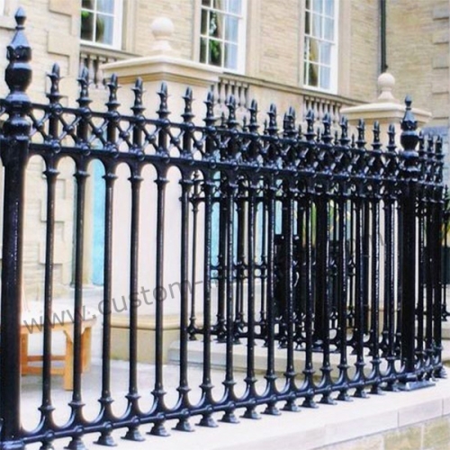 Vintage handmade metal custom design villa fence