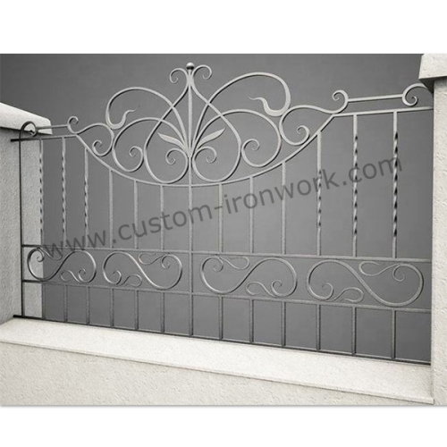 Traditional workmanship hand forged iron custom fence