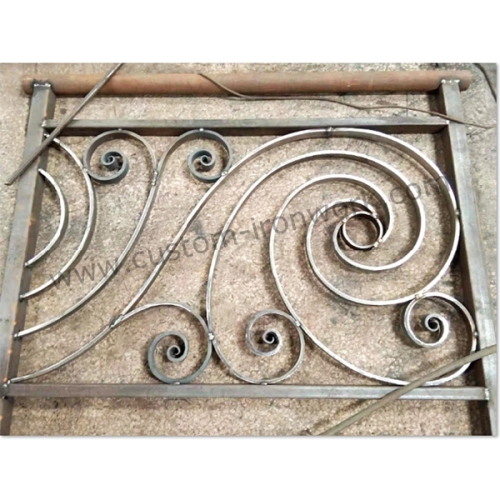 Classical hand welded wrought iron custom fence