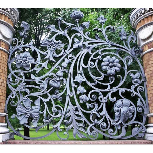 Fantastic craftmanship hand forged iron custom fence