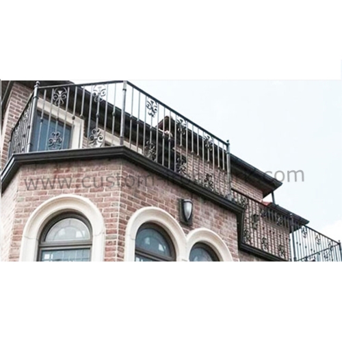Totally handmade wrought iron balcony balustrade custom design