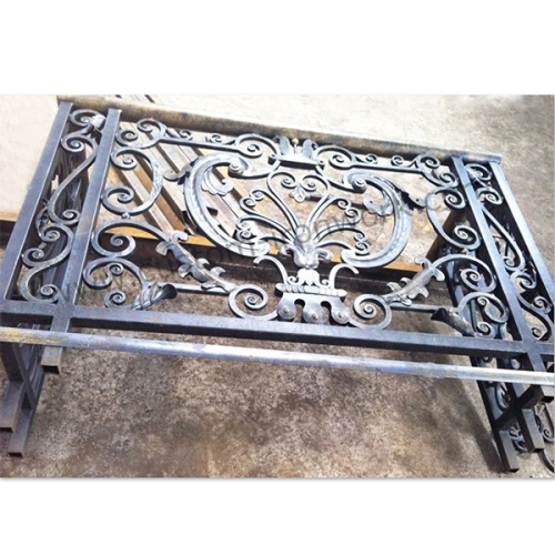 Fantastic workmanship hand forged iron custom window balustrade