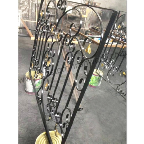 Weatherproof wrought iron window grill custom design