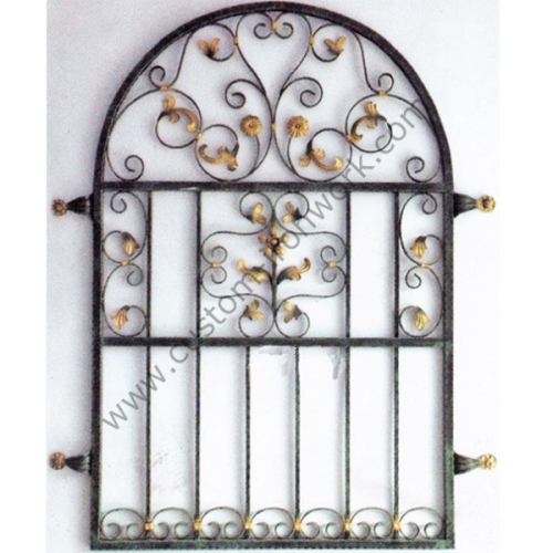 Antique metal rustproof window grill outdoor installed