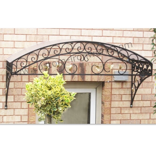 Classic totally hand forged iron decorative awning