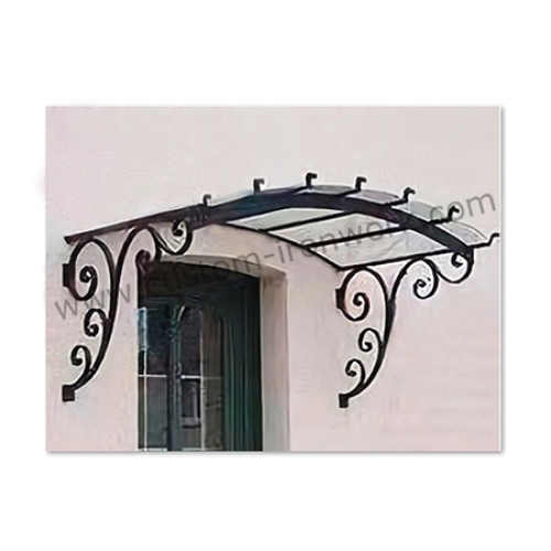 Classic totally hand forged iron decorative awning