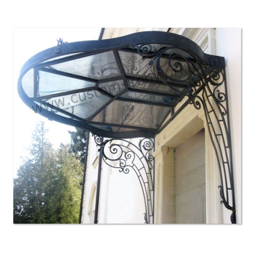 Hop dip galvanized wrought iron entrance awning