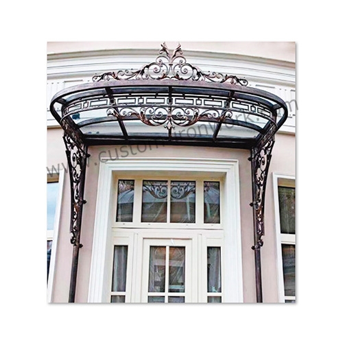 Gorgeous style hand forged iron custom entry awning