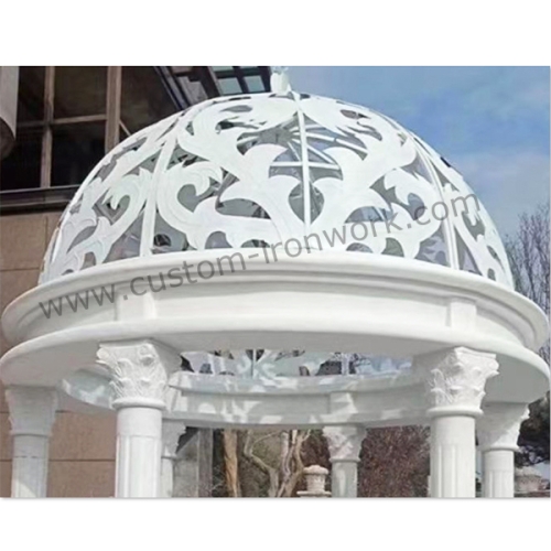 Antique style galvanized metal custom decorative dome