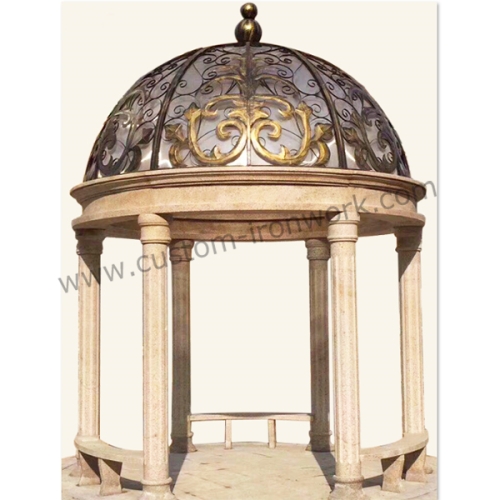 Retro design rustproof wrought iron decorative custom cupola