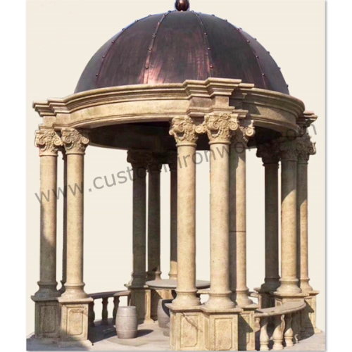 Sealed metal plate hand welded decorative custom dome