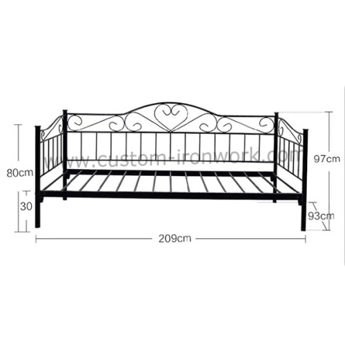 Hot dip galvanized rustproof custom iron sofa bed