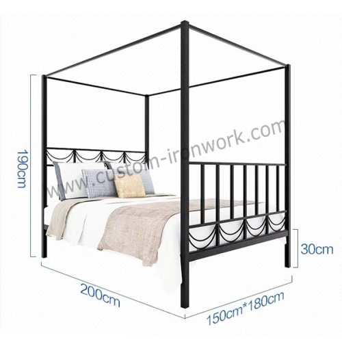 Modern simple style steel custom design bed frame