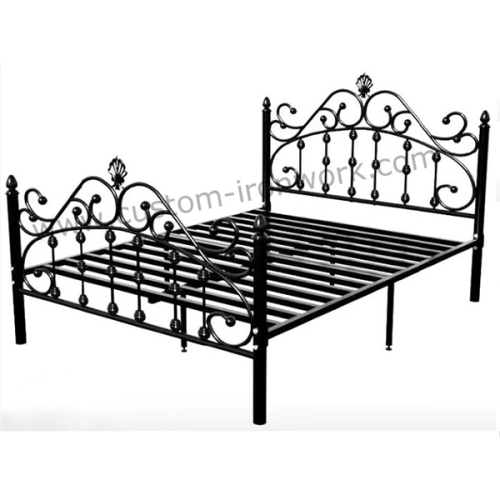 Custom vintage style wrought iron antirust bed frame