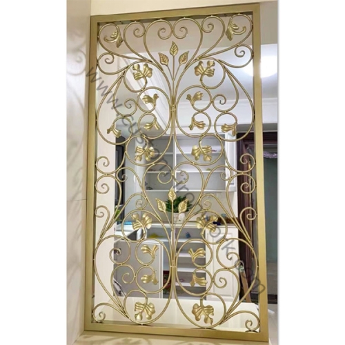 Stunning workmanship totally hand forged iron decorative screen