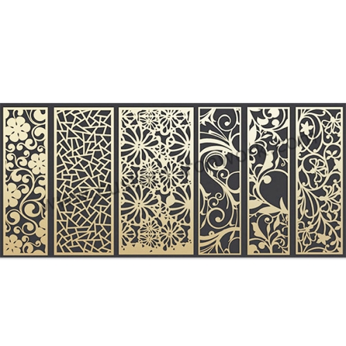 Metal plate laser cutting custom decorative screen