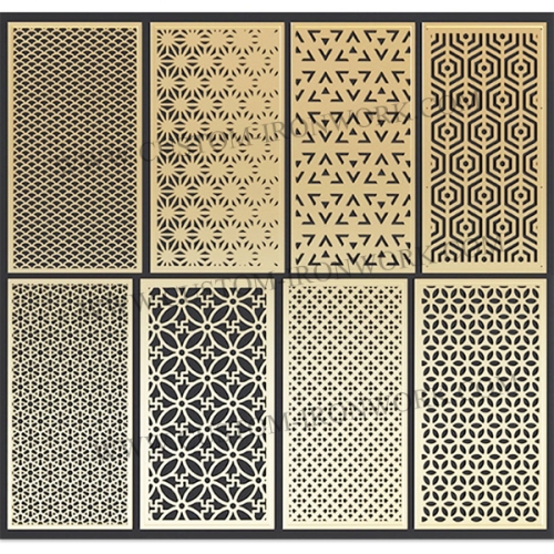 Simple and elegant laser cutting design decorative indoor screen