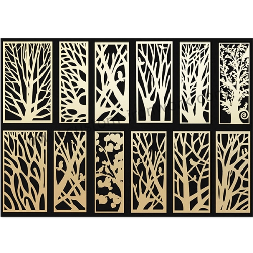 Simple and elegant laser cutting design decorative indoor screen