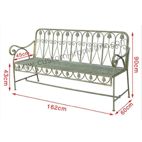 Classical wrought iron chair custom design