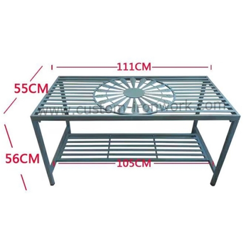 Galvanized rustproof metal custom tea table