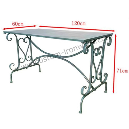 Solid metal sturdy hand welded custom table