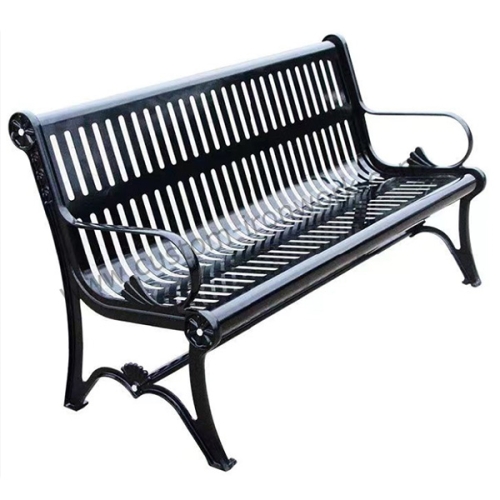 Modern simple style cast iron custom bench