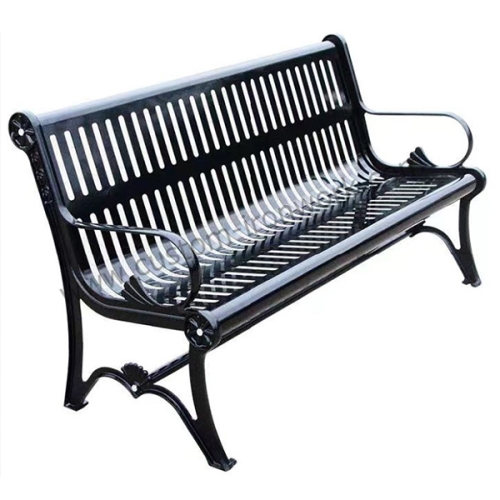 Modern simple style cast iron custom bench