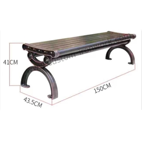 Excellent workmanship cast iron custom design bench