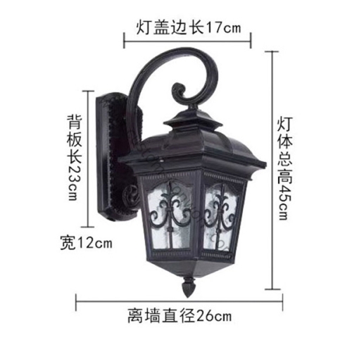 Custom classic style metal decorative wall lamp