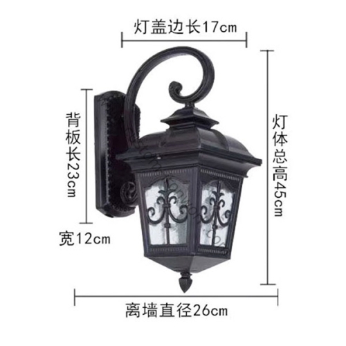 Custom classic style metal decorative wall lamp